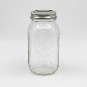 Ball Clear Mason Jar with Silver Lid